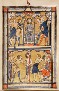 Página de un salterio, c.1270
