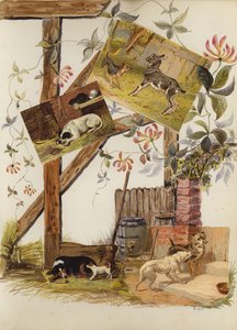 Página de álbum de recortes de la época victoriana tardía