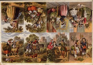 Página de recortes impresos victorianos