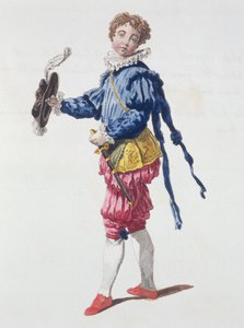 Paje en la corte durante el reinado de Eduardo VI de English School
