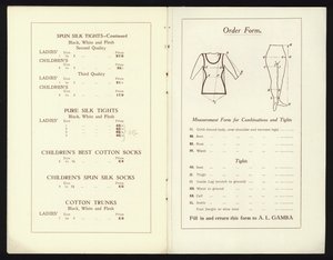 Páginas del catálogo del famoso zapato de ballet de punta de Milán de Gamba de English School