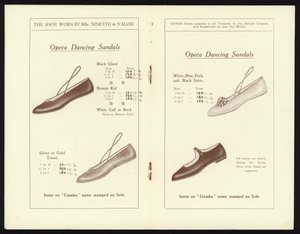 Páginas del Catálogo de los Famosos Zapatos de Ballet de Punta de Gamba