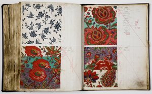 Páginas de un libro de muestras