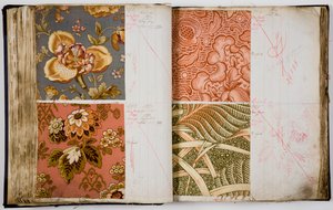 Páginas de un libro de muestras