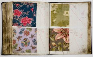 Páginas de un libro de muestras
