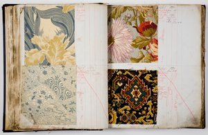 Páginas de un libro de muestras