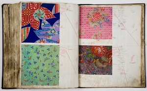 Páginas de un libro de muestras