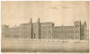 Palacio de Whitehall. Publicado en 1748