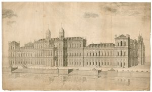 Palacio de Whitehall. Publicado en 1748