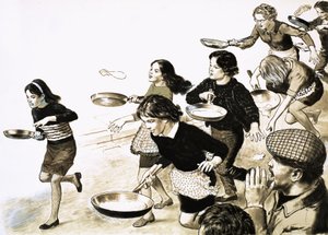 Carrera de panqueques de English School