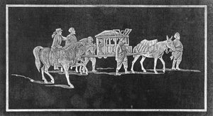 Panel de la portada de The Thrones and Palaces of Babylon and Nineveh from Sea to Sea: A Thousand Miles on Horseback por John P. Newman, publicado en 1876