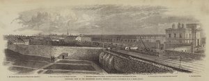 Vista panorámica de la terminal ferroviaria de Broadstone de English School