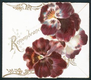 Pensamientos, tarjeta de recuerdo
