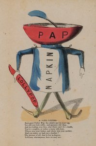 Papilla, servilleta y piruleta