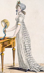 Vestido de París, de Ladys Magazine, 1802