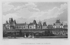 París, Fontainebleau, hacia el jardín de English School