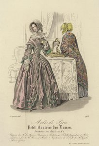 Modas de París, 1843 de English School
