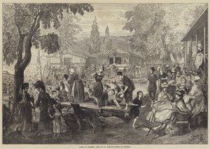 París en verano, Bain de la Grenouillere, en Croissy de English School