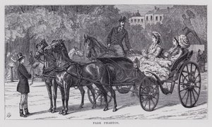 Park Phaeton (grabado) de English School