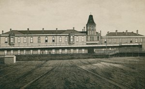 Estación Parkestone (litografía) de English School
