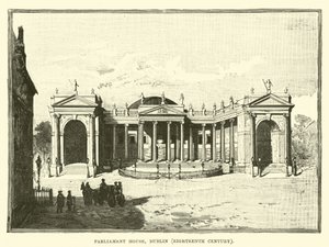 Casa del Parlamento, Dublín, Siglo XVIII de English School
