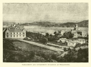 Edificios del Parlamento y del Gobierno en Wellington de English School