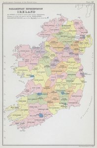 Representación parlamentaria, Irlanda (litografía en color)