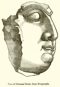 Parte de la cabeza colosal, de Kouyunjik de English School