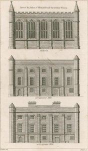 Parte del Palacio de Whitehall construido por el Cardenal Wolsey de English School