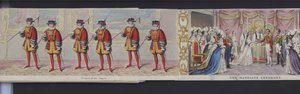 Parte del panorama del matrimonio de la Reina Victoria, c.1840 de English School