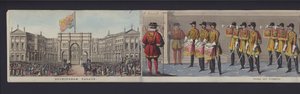 Parte del panorama del matrimonio de la Reina Victoria, c.1840 (acuafuerte coloreada a mano) de English School