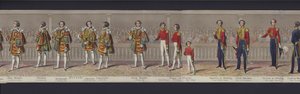 Parte del panorama del matrimonio de la Reina Victoria, c.1840 de English School