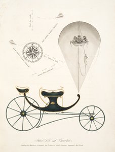 Cometa de Patente y Chervolant de "El Arte Aeroplústico, o Navegación en el Aire, por el Uso de Cometas, o Velas Flotantes, pub. 1827 de English School