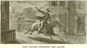 Paul Revere dando la Alarma de English School