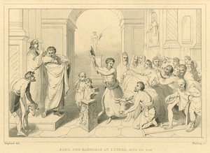 Pablo y Bernabé en Listra, Hechos XIV, 8-18
