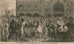 Paz proclamada en el Royal Exchange en 1748 de English School