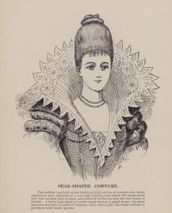 Coiffure en forma de pera (grabado)