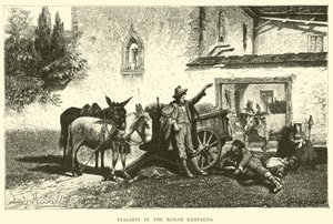 Campesinos en la Campagna Romana