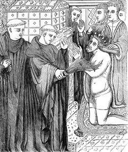 Penitencia de Enrique II, después de un grabado en 