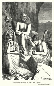 Percy Bysshe Shelley: Ilustración para Prometheus Unbound (grabado) de English School