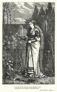 Percy Bysshe Shelley: Ilustración de La planta sensible (grabado) de English School