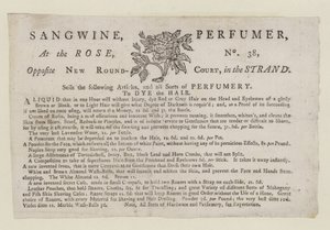 Perfumistas, Sangwine, tarjeta comercial de English School