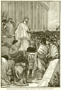 Pericles pronunciando la oración fúnebre de los soldados atenienses de English School