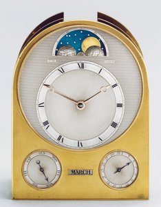 Reloj de viaje con calendario perpetuo, 1898 de English School