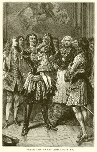Pedro el Grande y Luis XV de English School