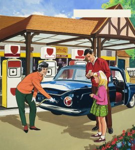 Empleado de gasolinera de English School