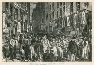 Petticoat Lane (Middlesex Street), Londres, 1870 de English School
