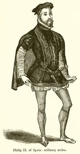 Felipe II de España: Atuendo Ordinario de English School