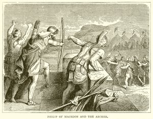 Felipe de Macedonia y el arquero