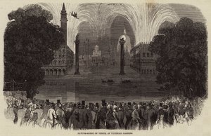 Modelo de imagen de Venecia, en los Jardines de Vauxhall de English School